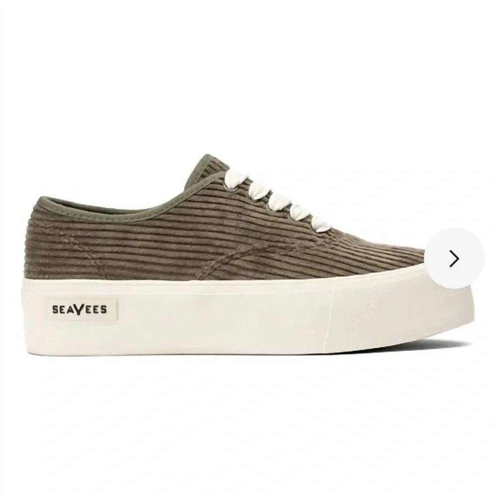 SeaVees Women's Legend Platform Sneaker In Burnt Olive - Picture 4 of 8